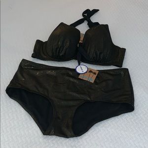 Swim Sexy Metallic Underwire Bikini